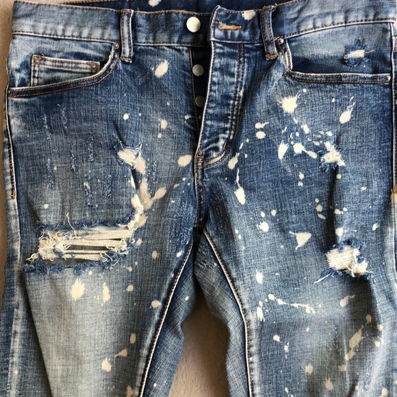 mnml distressed denim pants - Picture 3 of 7